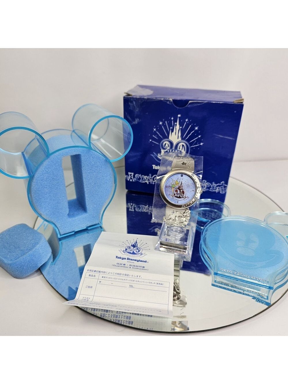 Tokyo Disneyland 20th Tinker Bell Wrist Watch unused Very RARE Limited Edition